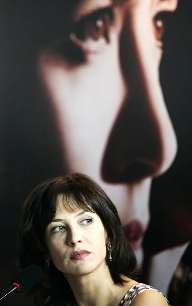 フランスの女優ソフィー マルソーが記者会見で彼女の映画 上海での女性エージェントの火曜日 2009 — ストック写真