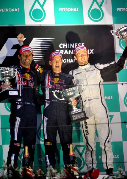 Pilota Australiano Mark Webber Della Red Bull Secondo Classificato Pilota — Foto Stock