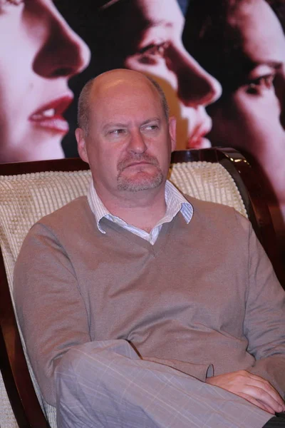 Der Französische Regisseur Jean Paul Salome Auf Einer Pressekonferenz Seinem — Stockfoto