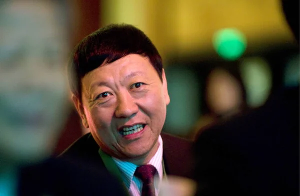 Niu Gensheng Chairman Mengniu Group Seen Annual Summit China Green — Stock Photo, Image