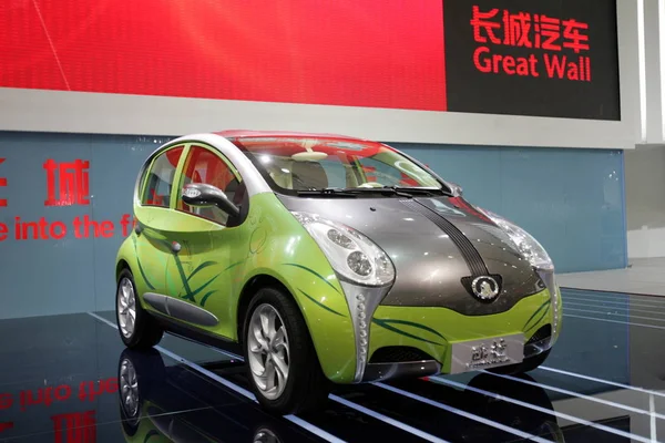 Una Grande Muraglia Gwkulla Auto Elettrica Visto Mostra Presso Shanghai — Foto Stock