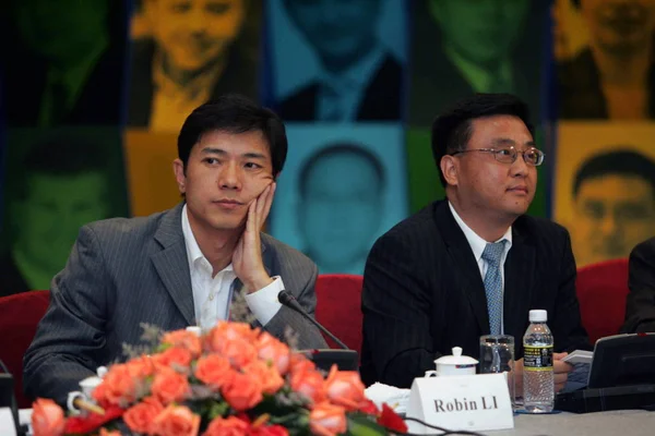 Robin Presidente Ceo Baidu Com Zhang Yaqin Vice Presidente Microsoft — Fotografia de Stock
