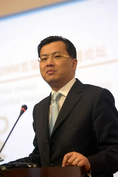 David Wei Vice Presidente Grupo Alibaba Ceo Alibaba Com Fala — Fotografia de Stock