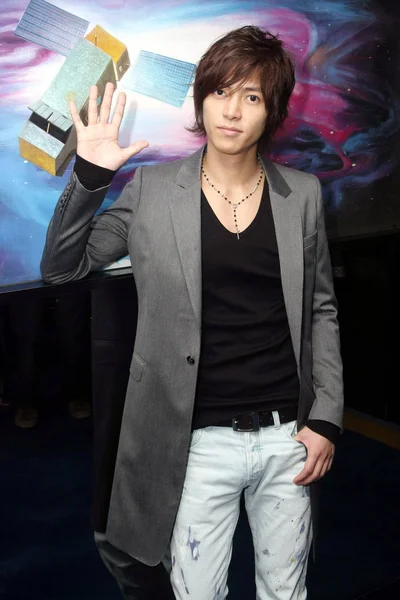 Japanese Idol Actor Singer Tomohisa Yamashita Attends Press Conference Promote — Stock Photo, Image