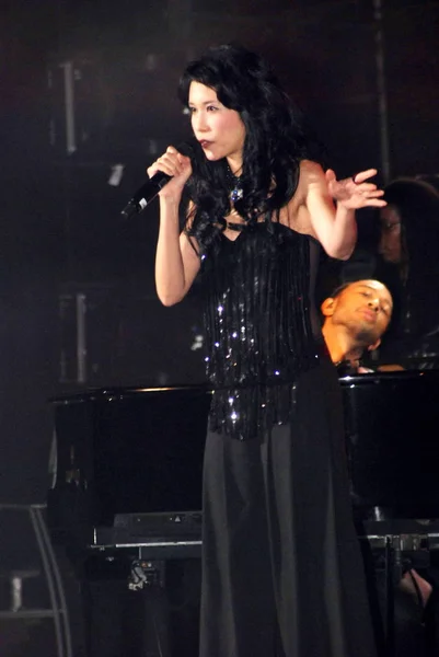 Hong Kong Zangeres Actrice Karen Mok Amerikaanse Grammy Award Winnaar — Stockfoto