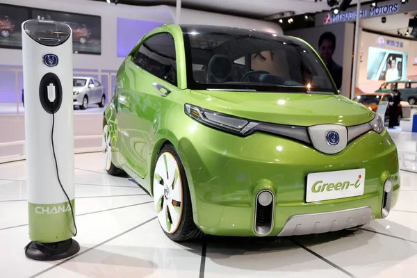 Chana Green Elektriska Konceptbilen Syns Displayen Kina Guangzhou International Automobile — Stockfoto