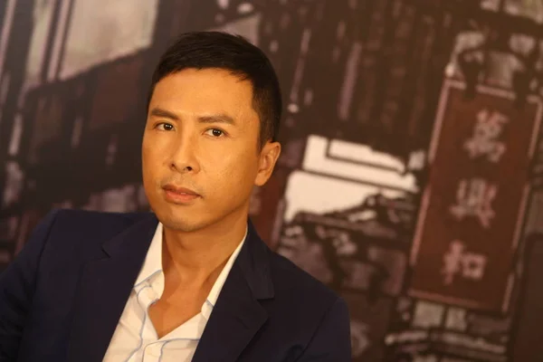 Hong Kong Actor Donnie Yen Seen Launch Ceremony His New — Stock Photo, Image
