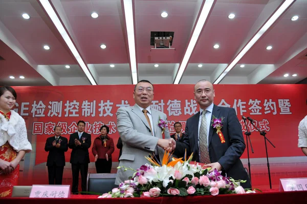 Chaoyang Centro Esquerda Presidente Ceo Chongqing Endurance Industry Stock Ltd — Fotografia de Stock