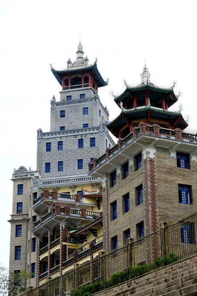 Вид Здания Средней Школы Цзимэй Городе Сиань Юго Восточная Провинция — стоковое фото