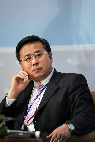 Guo Shuqing Presidente China Construction Bank Ccb Corporation Visto Durante — Foto de Stock