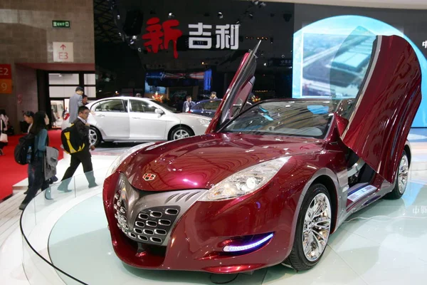 Geely Emgrand Concept Visto Mostra Presso Shanghai International Automobile Industry — Foto Stock