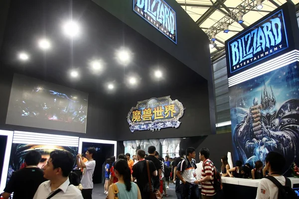 Можно Увидеть Стенде Blizzard Vii China Digital Entertainment Expo Conference — стоковое фото