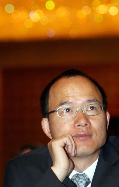 Guo Guangchang Presidente Presidente Fosun Group Visto Cumbre Anual Empresas — Foto de Stock