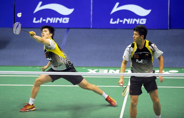 Chinas Cai Yun Direita Haifeng Esquerda Competir Contra Robert Blair — Fotografia de Stock