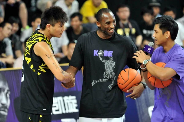 Giocatore Basket Nba Kobe Bryant Dei Los Angeles Lakers Stringe — Foto Stock