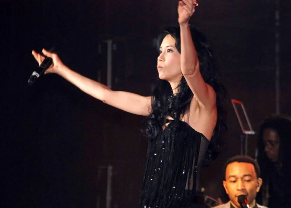 Cantante Actriz Hong Kong Karen Mok Cantante Ganador Del Premio — Foto de Stock