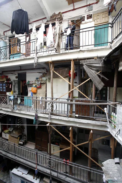 Vista Edifício Gangsi 100 Anos Ser Renovado Perto Bund Xangai — Fotografia de Stock