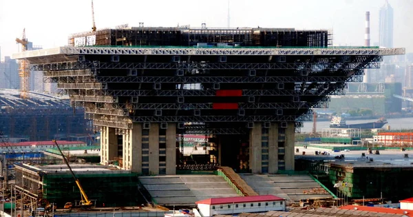 Der China Pavillon Für Die Weltausstellung 2010 Befindet Sich Bau — Stockfoto