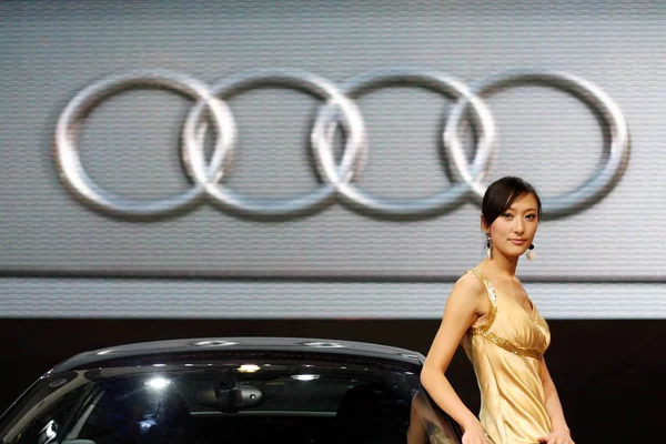 2009 베이징에에서는 아우디 자동차 — 스톡 사진