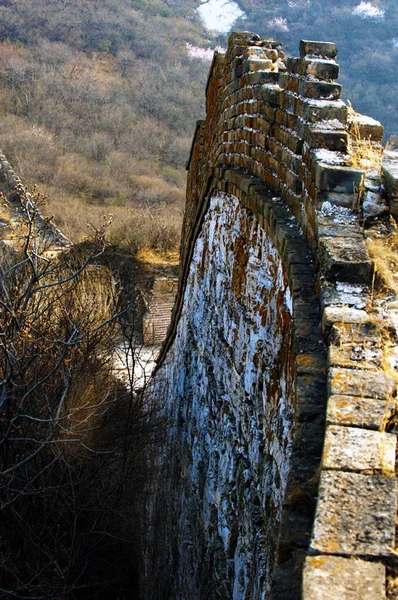 Blick Auf Die Jiankou Mauer Bezirk Huairou Peking China April — Stockfoto