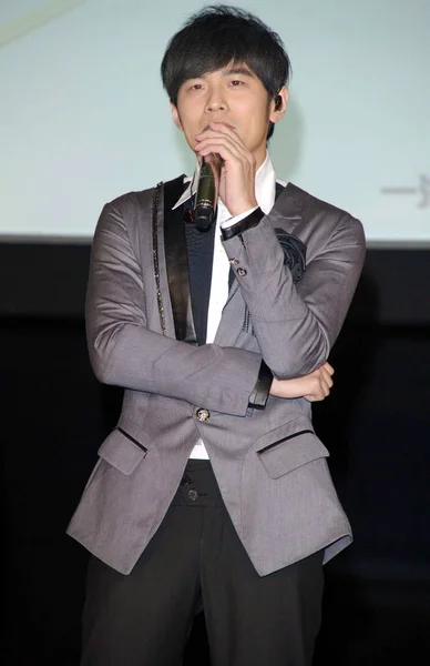 Taiwanesiska Sångaren Jay Chou Utför Den Audi Natt Välgörenhetsgala Shanghai — Stockfoto