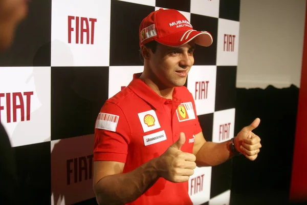 Pilote Brésilien Felipe Massa Ferrari Pose Lors Événement Promotionnel Organisé — Photo