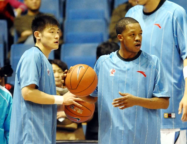 Eski Houston Rockets Guard Steve Francis Pekin Ördekler Sağ Onun — Stok fotoğraf