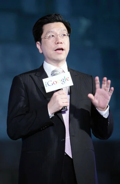 Kaifu Lee Vice För Google Och För Google Kina Talar — Stockfoto