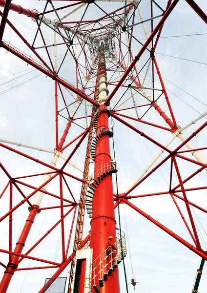 Een 370 Meter Hoge Pyloon Zien Aanbouw Damaoshan Berg Damao — Stockfoto