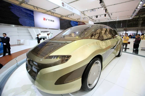Gac 广州汽车集团有限公司 在2009年4月21日于中国上海举行的第十三届上海国际汽车工业展览会上展出 该展览会被称为2009年上海车展 — 图库照片
