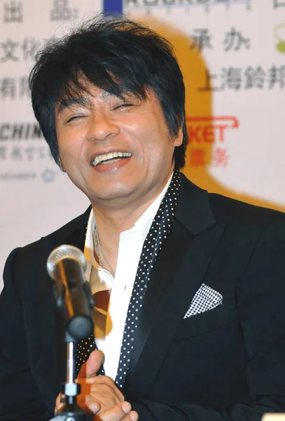 Japanese Singer Songwriter Ryo Aska Seen Press Conference His Concert — Stock Photo, Image