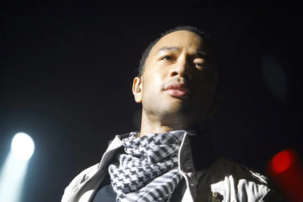 Grammy Award Winner Singer John Legend Performs His Concert Shanghai — Stock Photo, Image