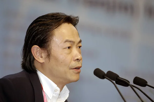 Zhang Yue Ordförande För Broad Air Conditioning Talar Vid Ett — Stockfoto