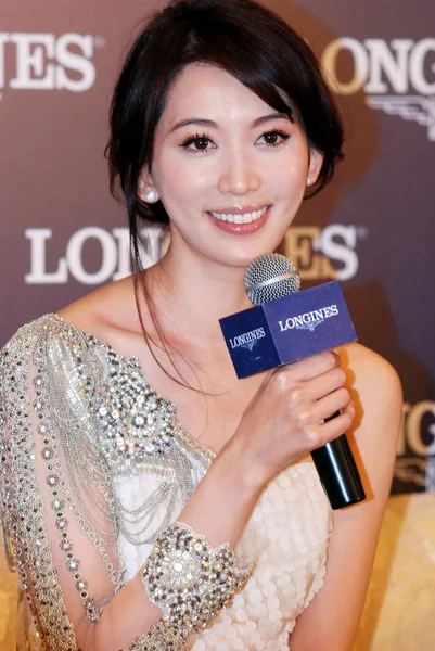 Taiwanese Model Actrice Lin Chi Ling Gezien Tijdens Een Promotioneel — Stockfoto