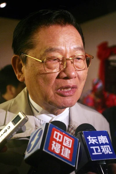 Nacionalistická Strana Kuomintang Nebo Kmt Viceprezidentka Chiang Pin Kung Odpoví — Stock fotografie