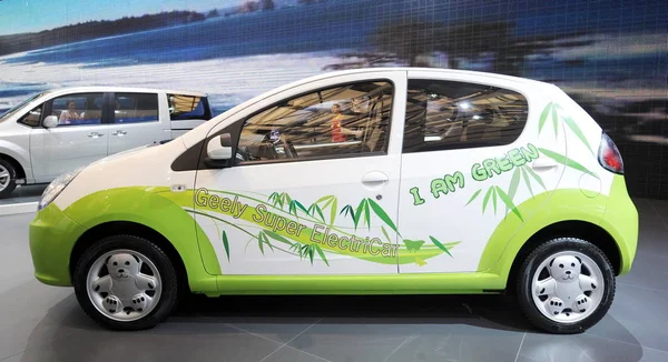 Geely Elektriska Bil Syns Displayen Shanghai International Automobile Industri Utställningen — Stockfoto