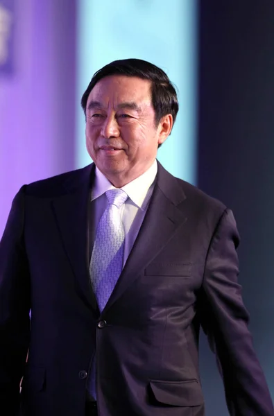 Weihua Presidente Del Banco Comerciantes China Visto Conferencia Anual Caijing —  Fotos de Stock