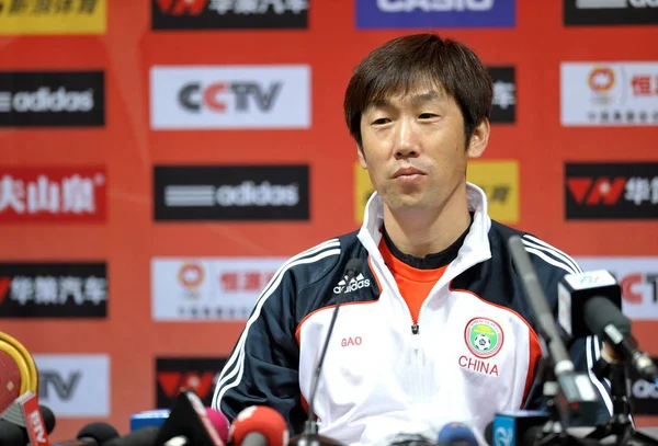 Gao Hongbo Pelatih Kepala Tim Nasional Sepak Bola Pria Cina — Stok Foto