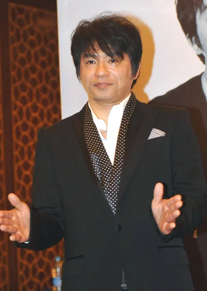 Japanese Singer Songwriter Ryo Aska Seen Press Conference His Concert — Stock Photo, Image