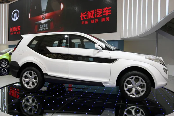 Nagy Wall Hover Látható Kijelzőn Kiállításon Shanghai Nemzetközi Automobil Ipar — Stock Fotó