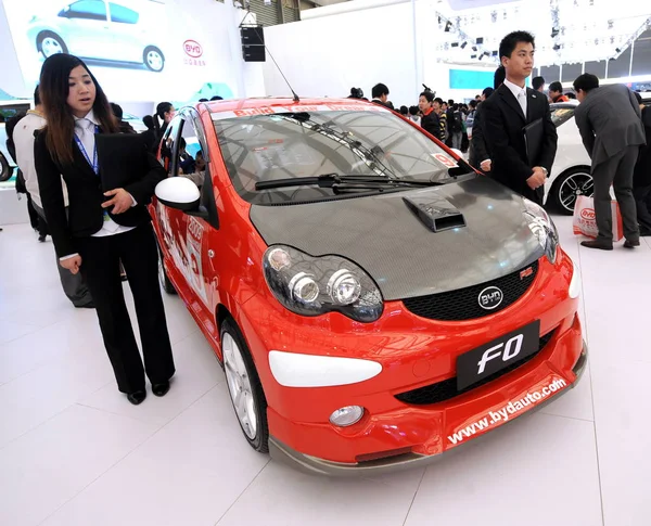 Byd Visto Exposição 13Th Shanghai International Automobile Industry Exhibition Conhecido — Fotografia de Stock