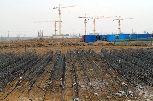 Kisten Mit Huiyuan Fruchtsaft Werden Einem Supermarkt Nantong Provinz Jiangsu — Stockfoto