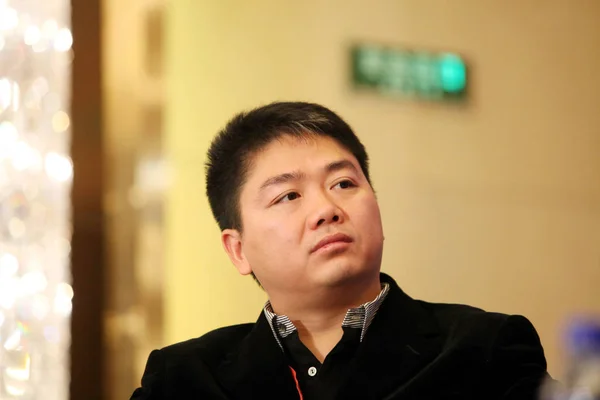 Liu Qiangdong Ordförande Och För Online Återförsäljare 360Buy Com Deltar — Stockfoto