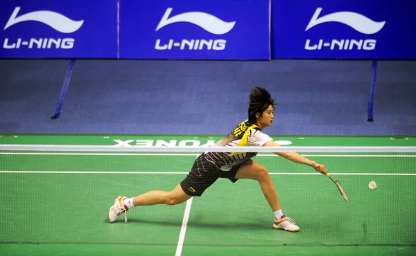 Chinas Wang Lin Compite Contra Sarah Walker Inglaterra Sin Ser — Foto de Stock
