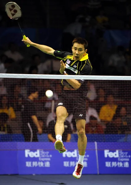 Lee Chong Wei Malezya Yun Hong Kong Karşı Yarışır Görünmeyen — Stok fotoğraf