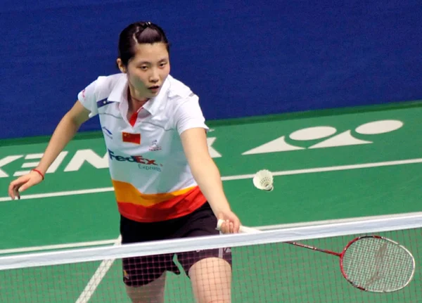 Chinas Jiang Yanjiao Tävlar Finalen Womens Singlar China Open Badminton — Stockfoto