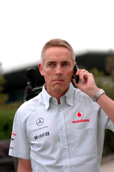 Martin Whitmarsh Directeur Équipe Mclaren Est Sur Circuit International Shanghai — Photo