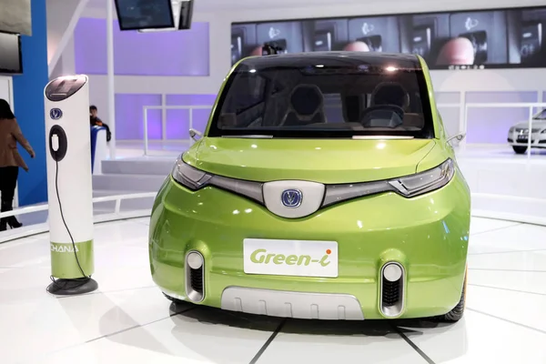 Concept Car Elettrica Chana Green Esposta Durante Ottava Mostra Internazionale — Foto Stock