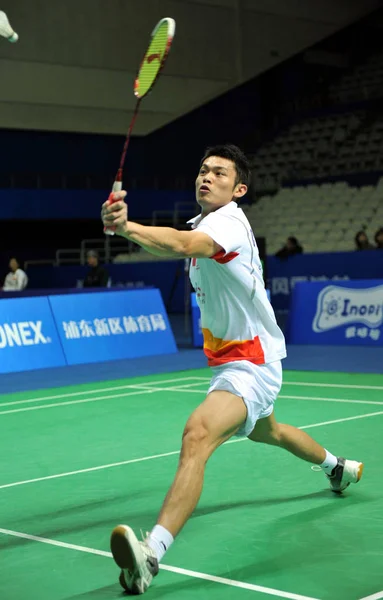 Chinas Lin Dan Regresa Tiro Contra Shon Wan Corea Del —  Fotos de Stock