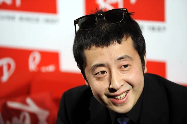 Soubor Čínský Filmový Režisér Jia Zhangke Vidět Večírku Pekingu Čína — Stock fotografie